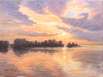 A Sunrise Over Ontario Lake - Jan Rinik