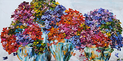 Hydrangeas with Vases - Maya Eventov