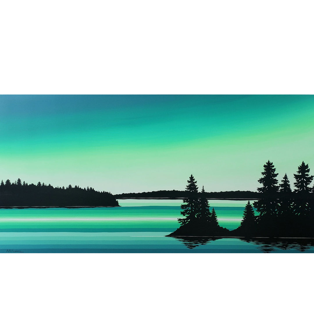 Northern Reflections #6 by Monica Morrill, Acrylic on Canvas