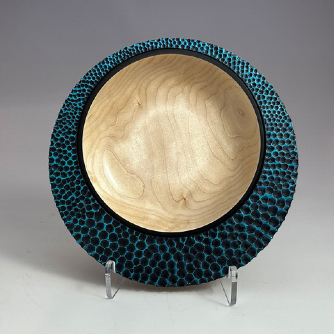 Offset Bowl with Carved Rim - Frank Didomizio