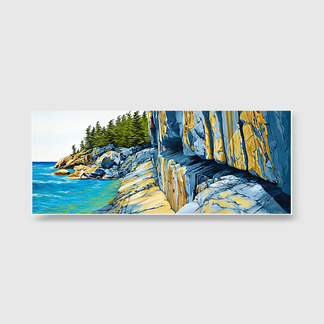 Sacred Places Agawa Rock, Lake Superior (Stretched giclée) - Margarethe VanderPas