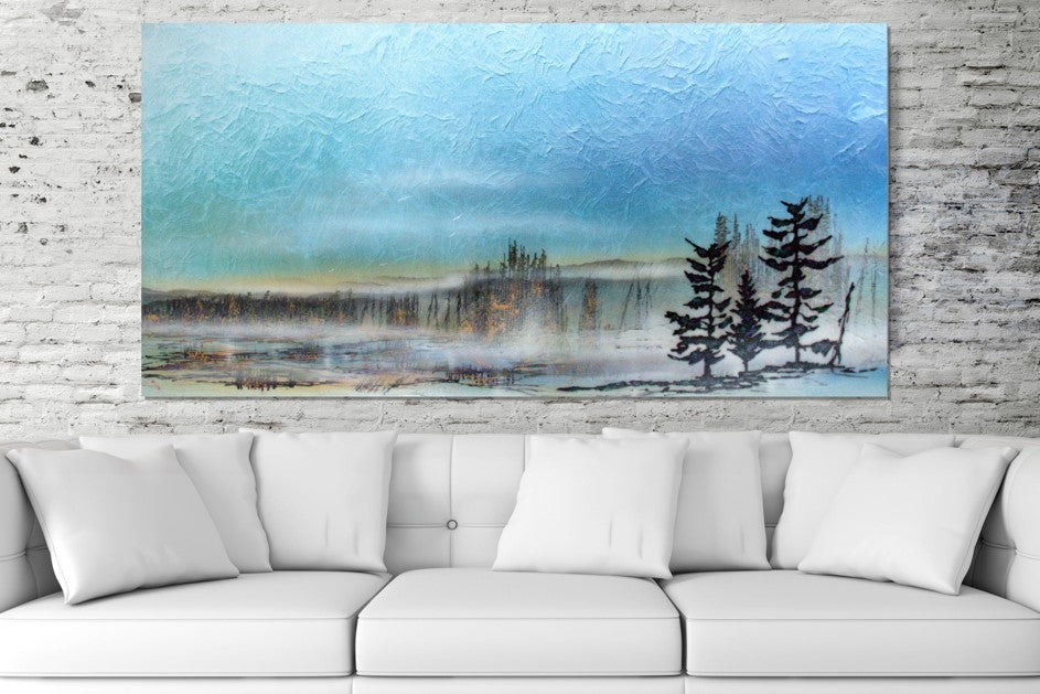 Algonquin in Blue - Ed Ambros-Painting-Eclipse Art Gallery