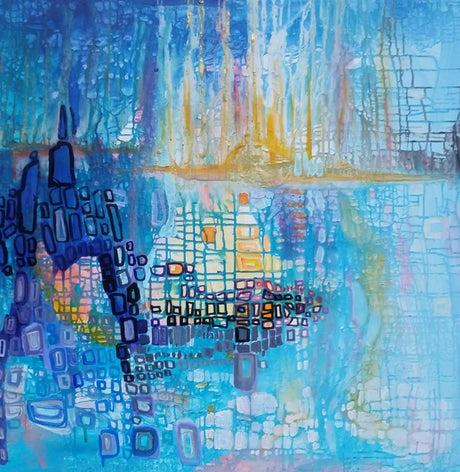 Cave Dive - Wynne Parkin-Painting-Eclipse Art Gallery