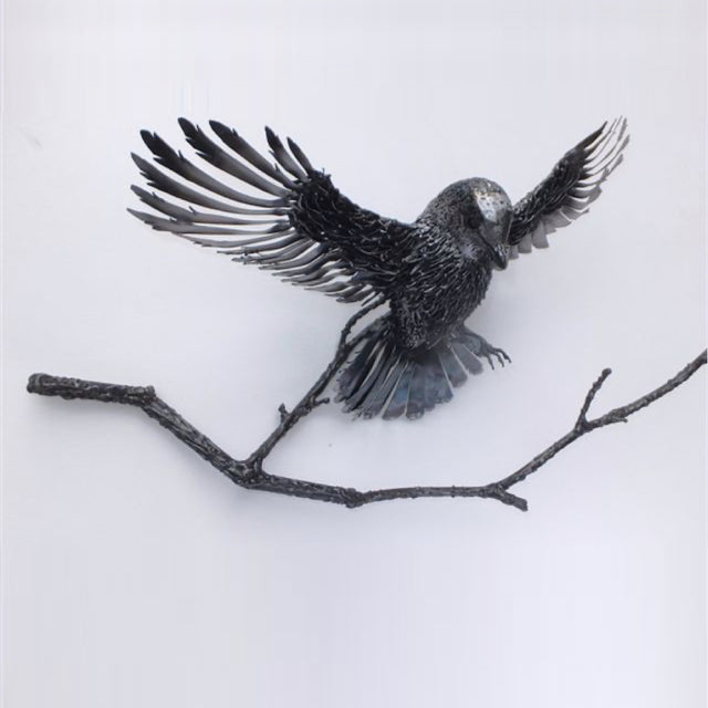 Gray Jay - Hilary Clark Cole-Sculpture-Eclipse Art Gallery