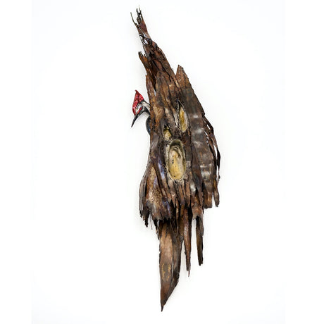 Pileated Portrait - Hilary Clark Cole-Sculpture-Eclipse Art Gallery