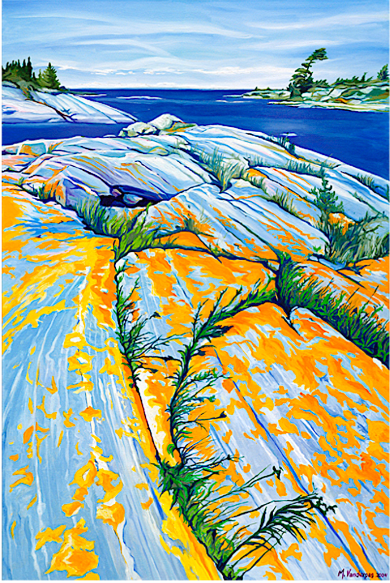 Lichen, Georgian Bay (giclée) - Margarethe VanderPas