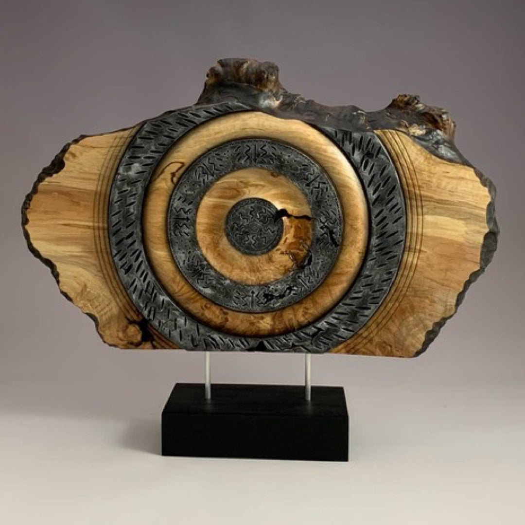 Mallee Burl on Ebonized Stand - Frank Didomizio