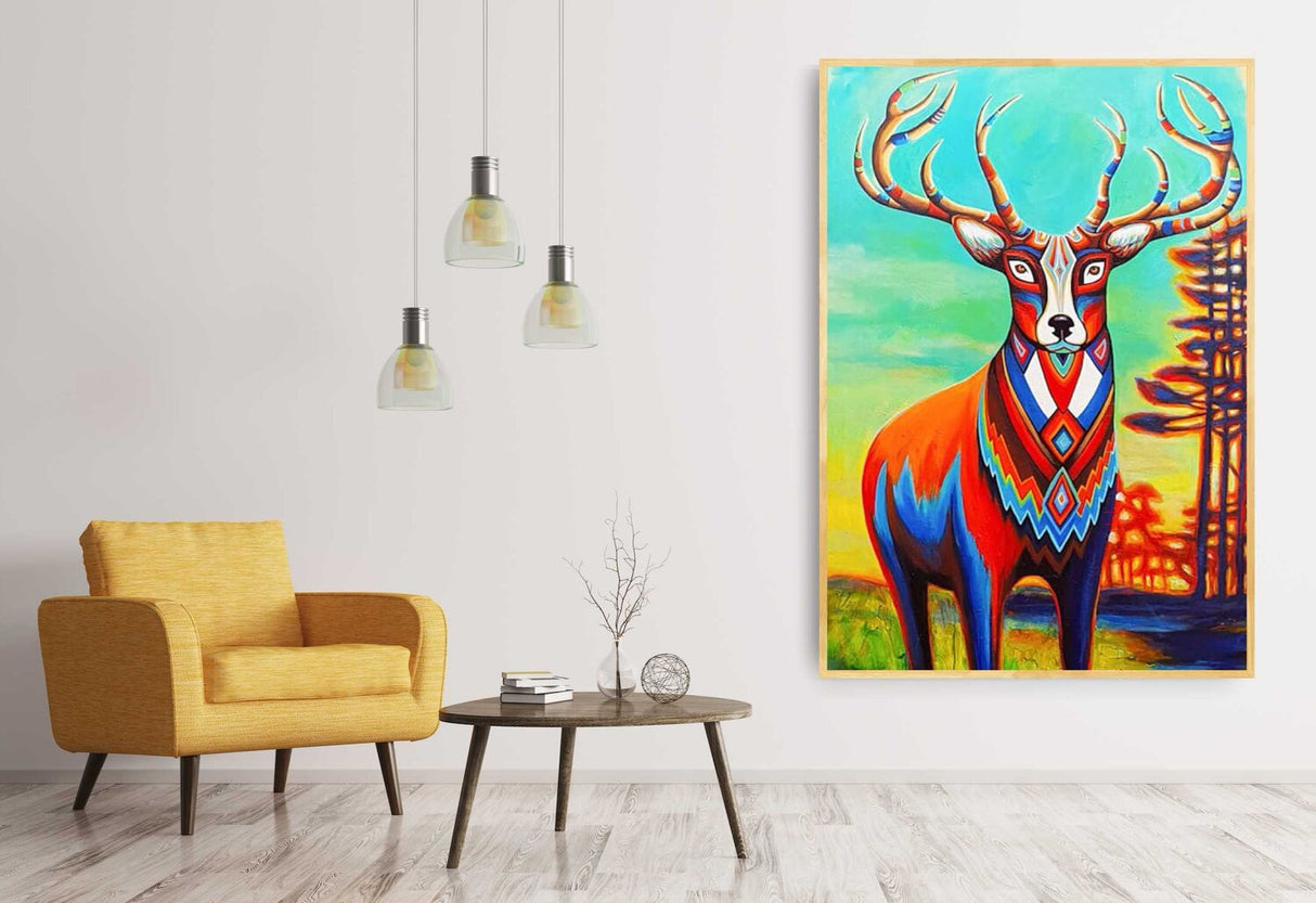 Stag - Wynne Parkin-Painting-Eclipse Art Gallery