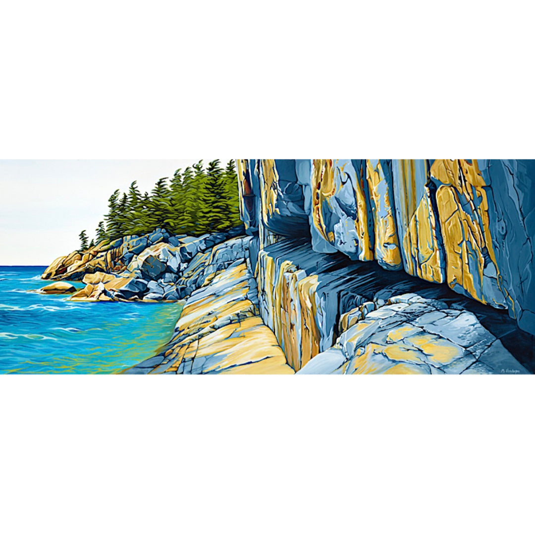 Sacred Places Agawa Rock, Lake Superior (Stretched giclée) - Margarethe VanderPas