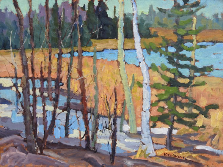 Mountain Marshland - Kathy Haycock-Painting-Eclipse Art Gallery