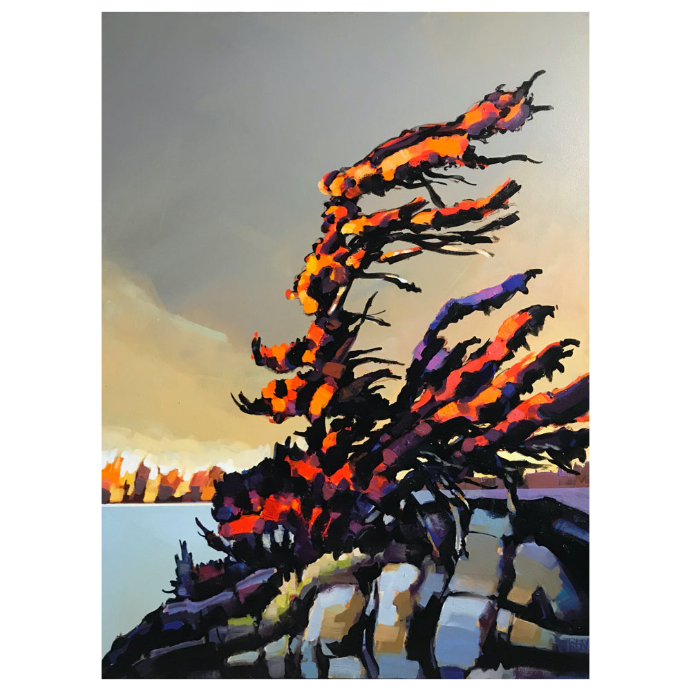 Flame of Life's Desire - Jerzy Werbel-Painting-Eclipse Art Gallery