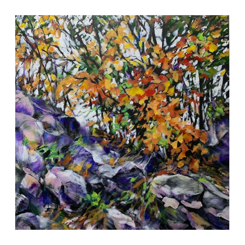 Free Fallin' - Miriam Slan-Painting-Eclipse Art Gallery