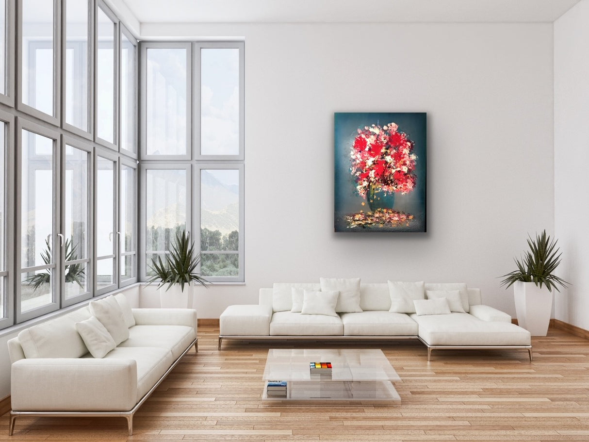 Flower Seafoam - Ed Ambros-Painting-Eclipse Art Gallery