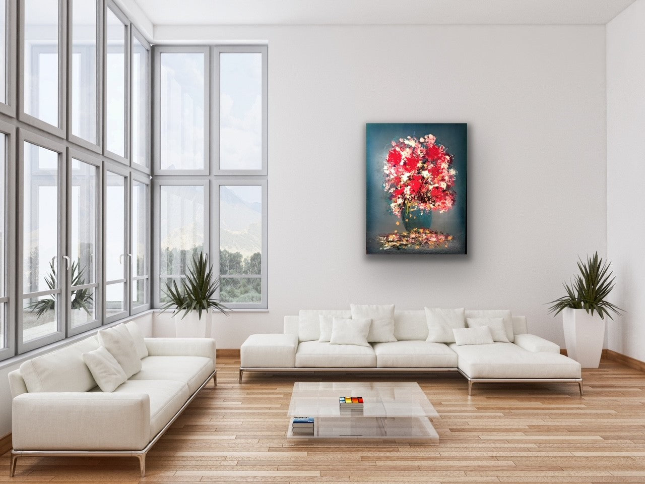 Flower Seafoam - Ed Ambros-Painting-Eclipse Art Gallery