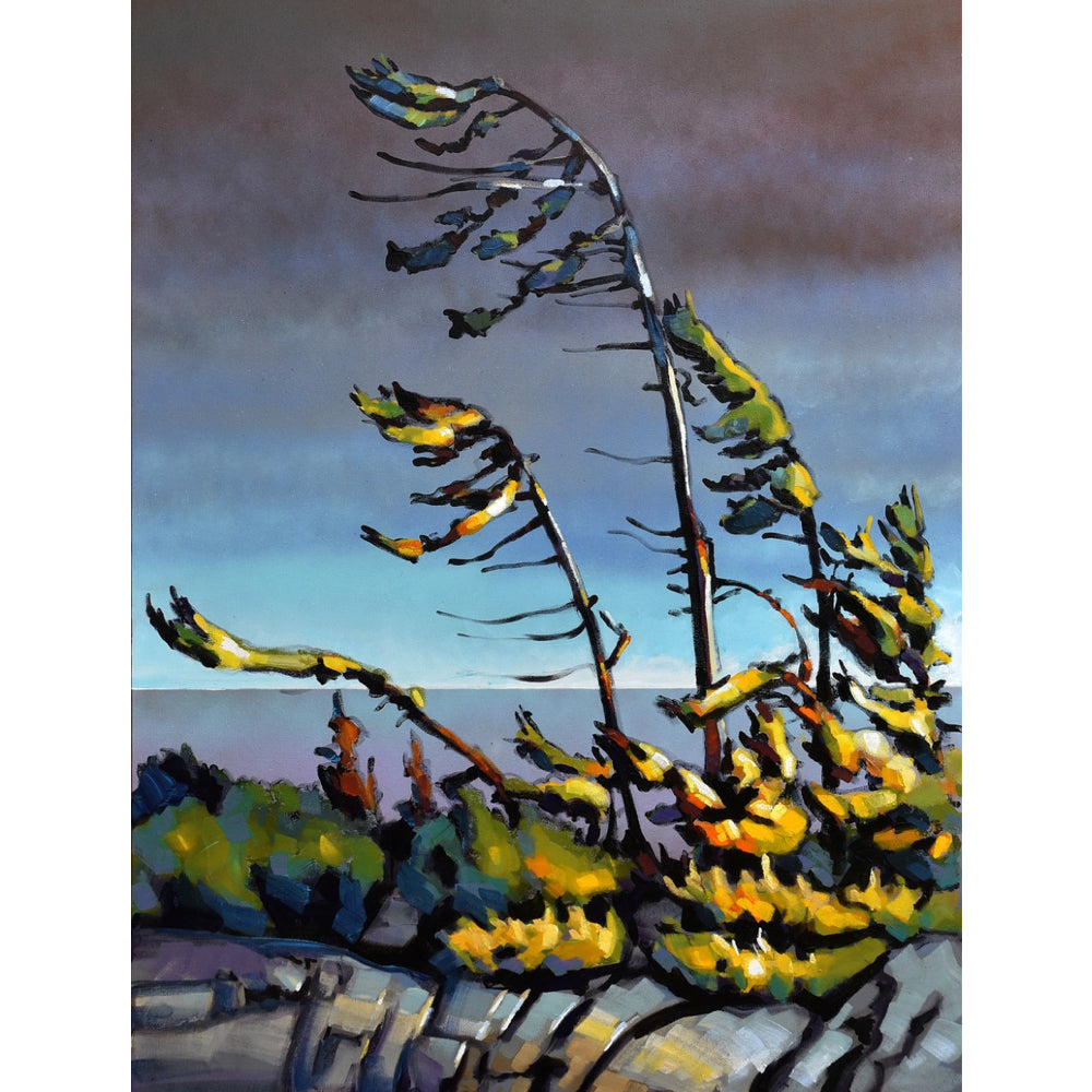 The Wind Never Stops - Jerzy Werbel-Painting-Eclipse Art Gallery