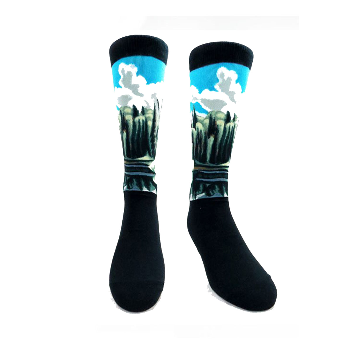 Algonquin Lake Art Socks - Lawrence Harris-Clothing-Eclipse Art Gallery