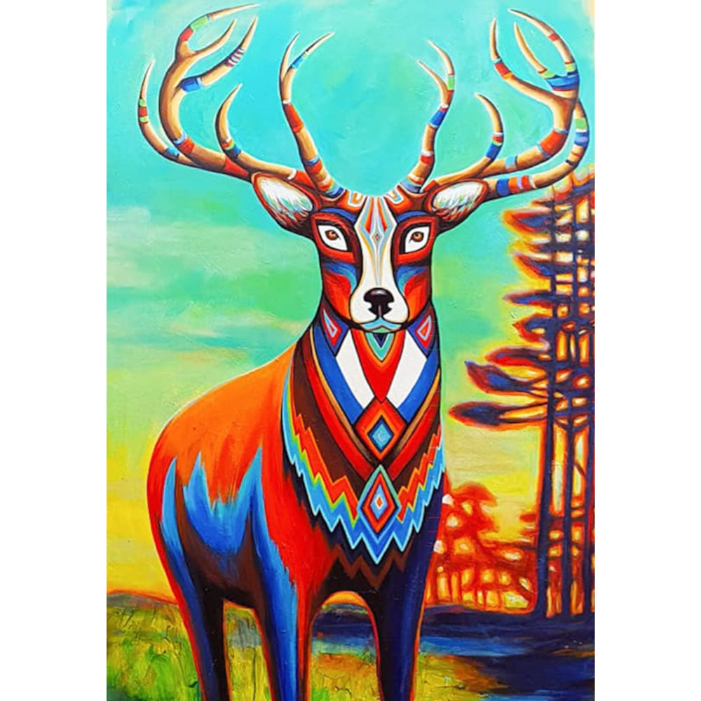 Stag - Wynne Parkin-Painting-Eclipse Art Gallery