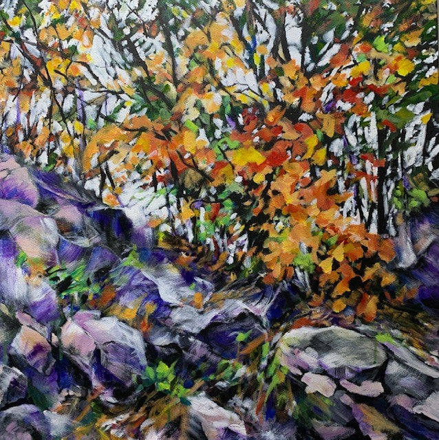 Free Fallin' - Miriam Slan-Painting-Eclipse Art Gallery