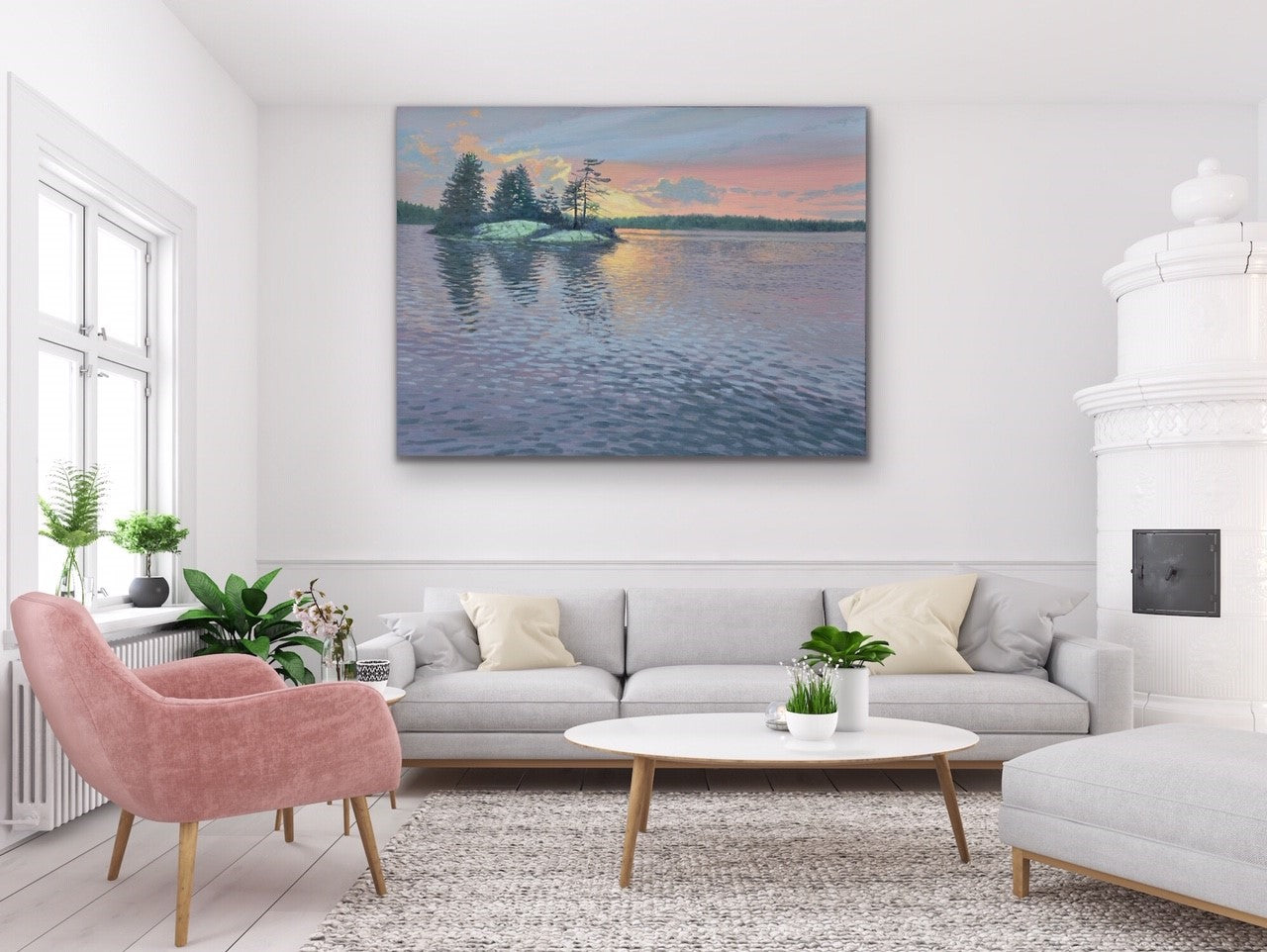 Evening Glow - Joe Sampson-Painting-Eclipse Art Gallery