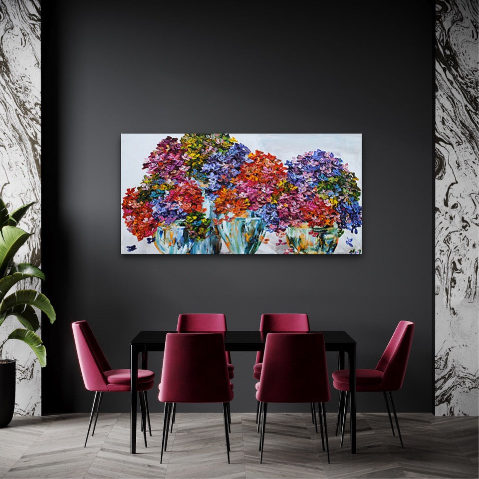 Hydrangeas with Vases - Maya Eventov