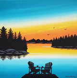 Lakeside Sunset XII - Monica Morrill