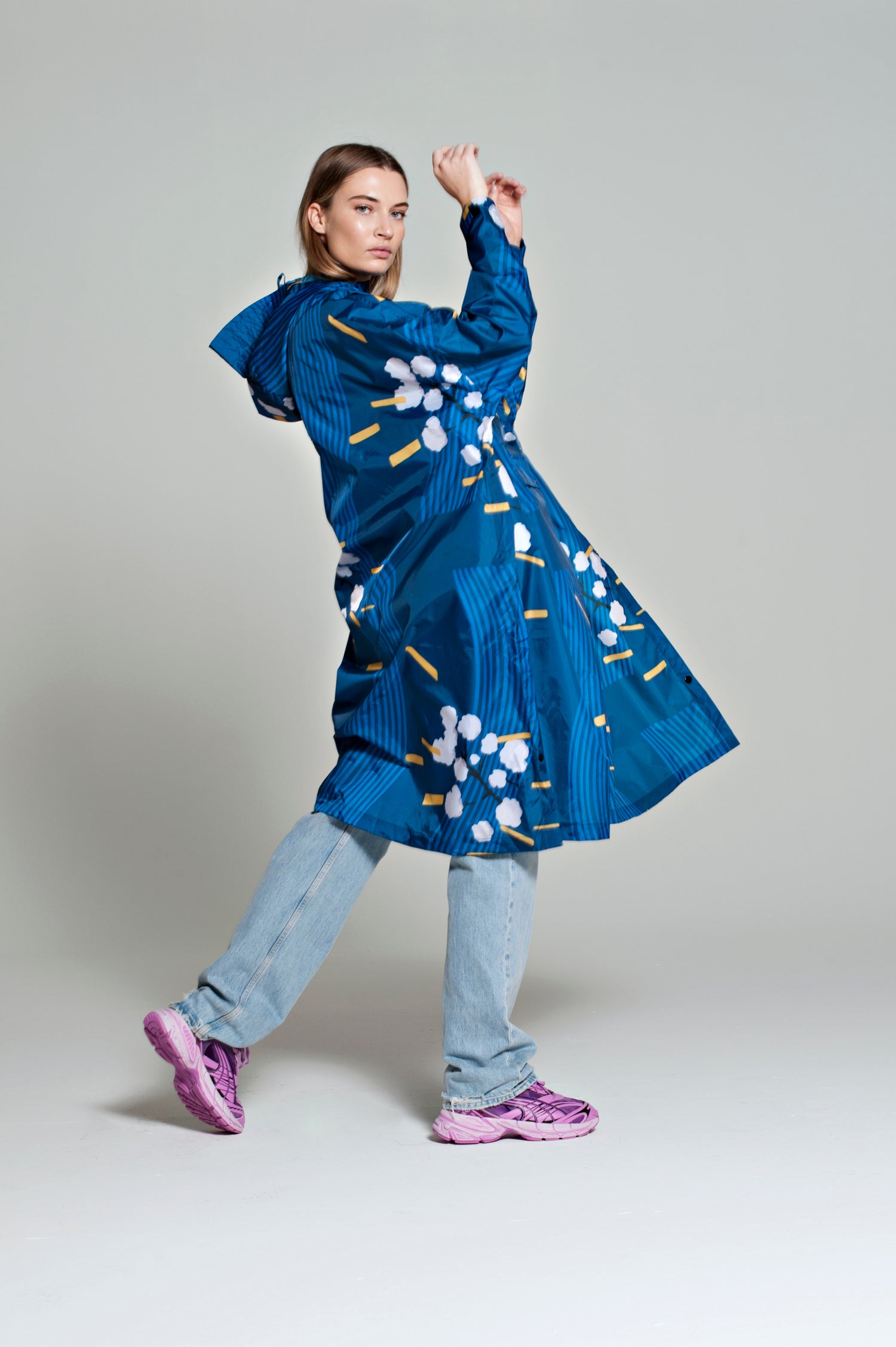 Rainkiss Japanese Blossom - Rain Poncho