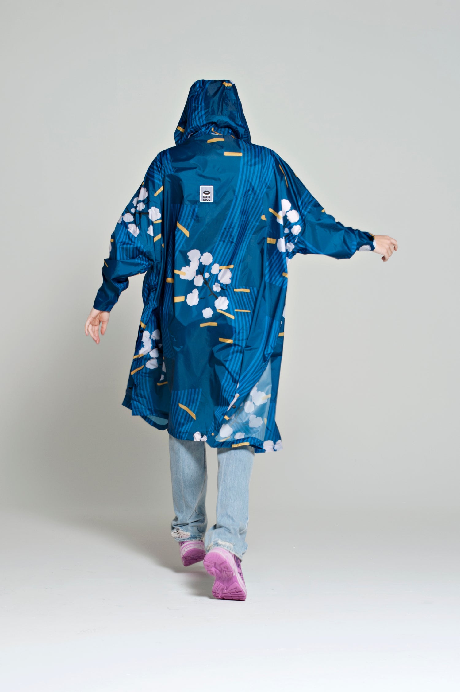 Rainkiss Japanese Blossom - Rain Poncho