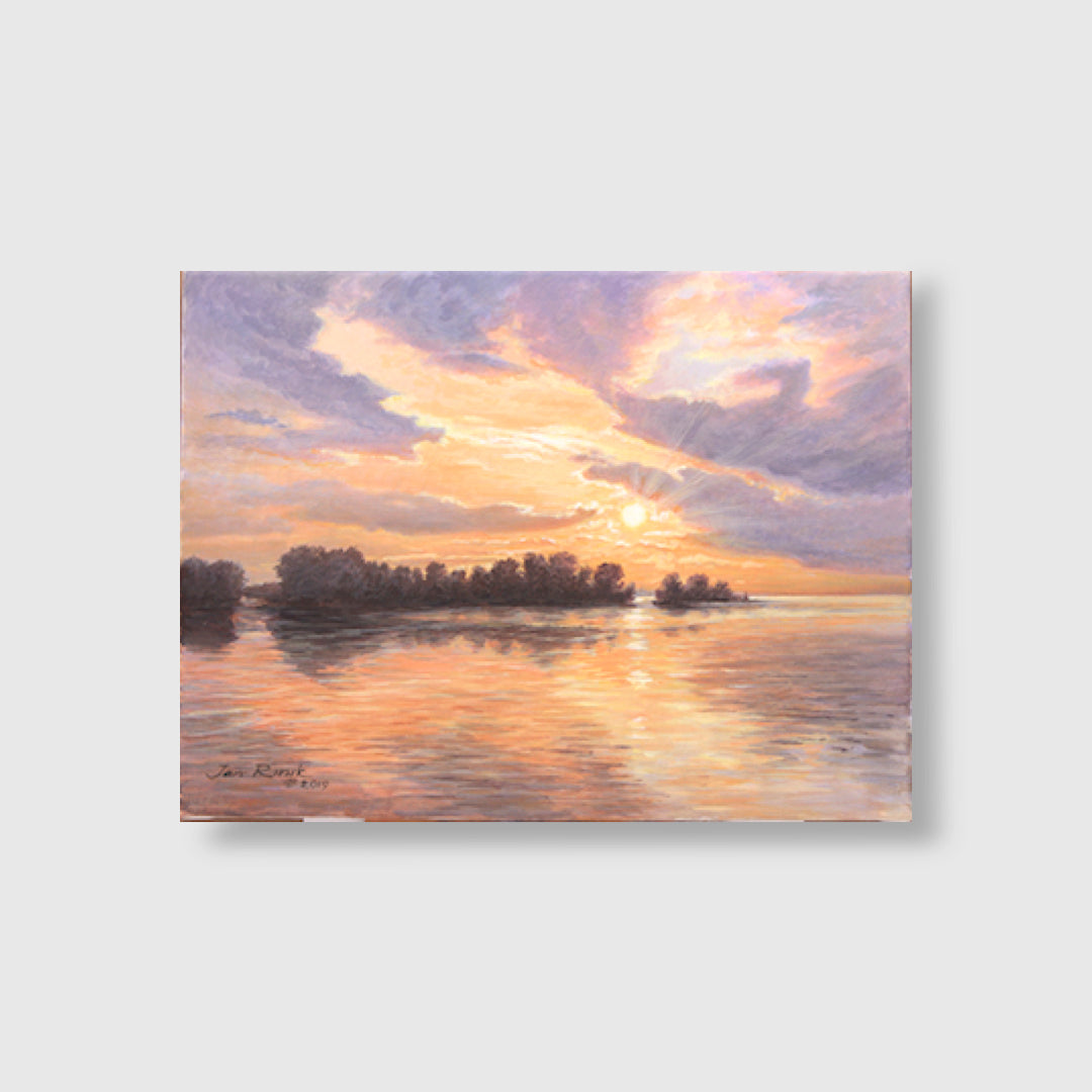 A Sunrise Over Ontario Lake - Jan Rinik