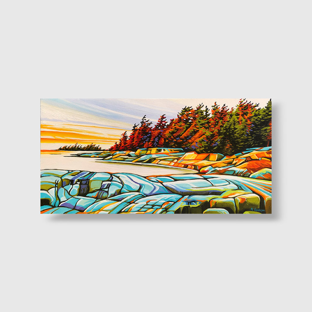 Sunset Georgian Bay Shoreline - Margarethe VanderPas