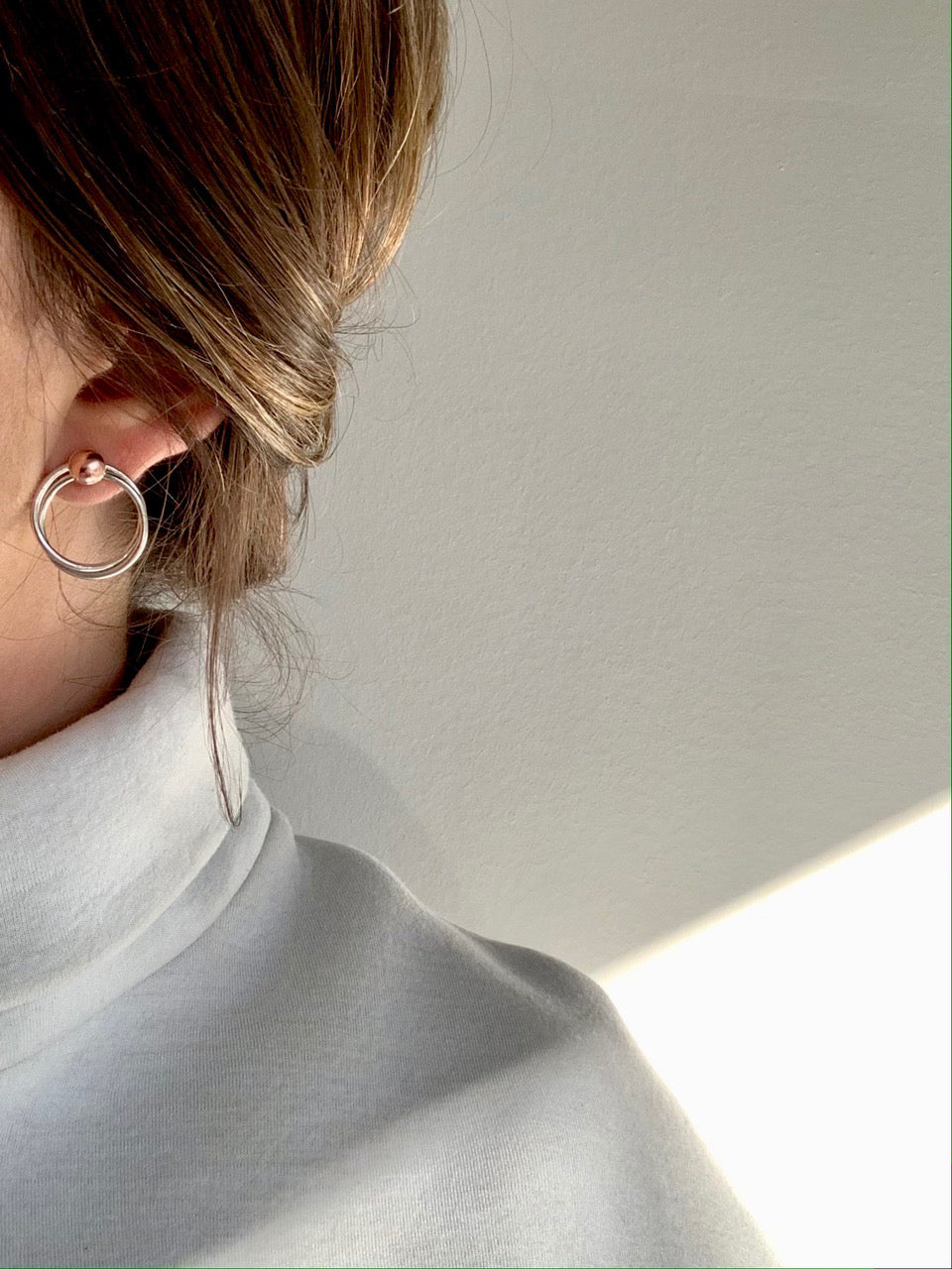 Twisted Double Wire Earrings - Claudine Moncion