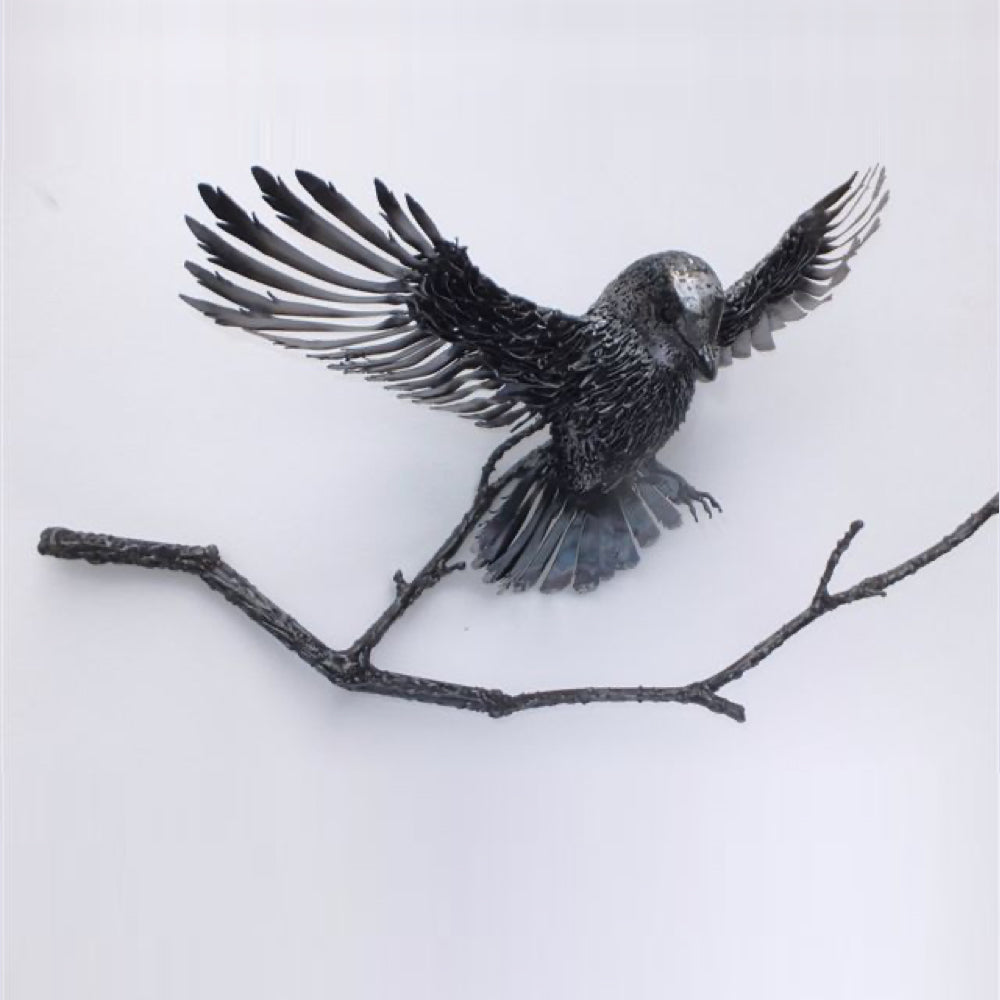 Gray Jay - Hilary Clark Cole-Sculpture-Eclipse Art Gallery