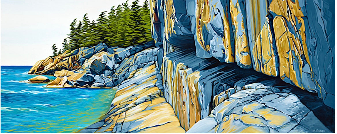 Sacred Places Agawa Rock, Lake Superior (Stretched giclée) - Margarethe VanderPas