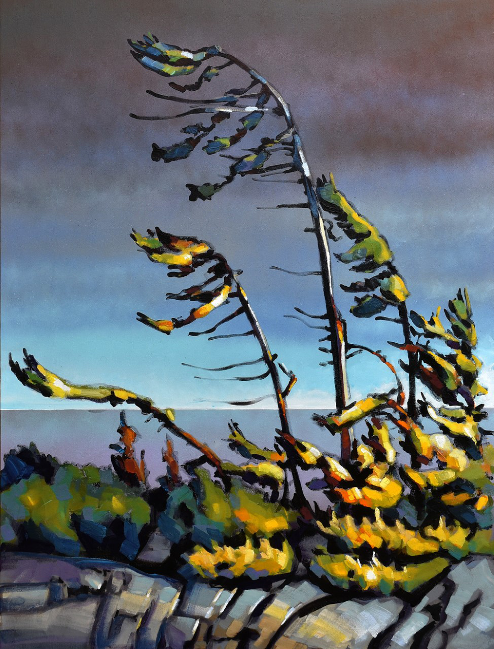 The Wind Never Stops - Jerzy Werbel-Painting-Eclipse Art Gallery