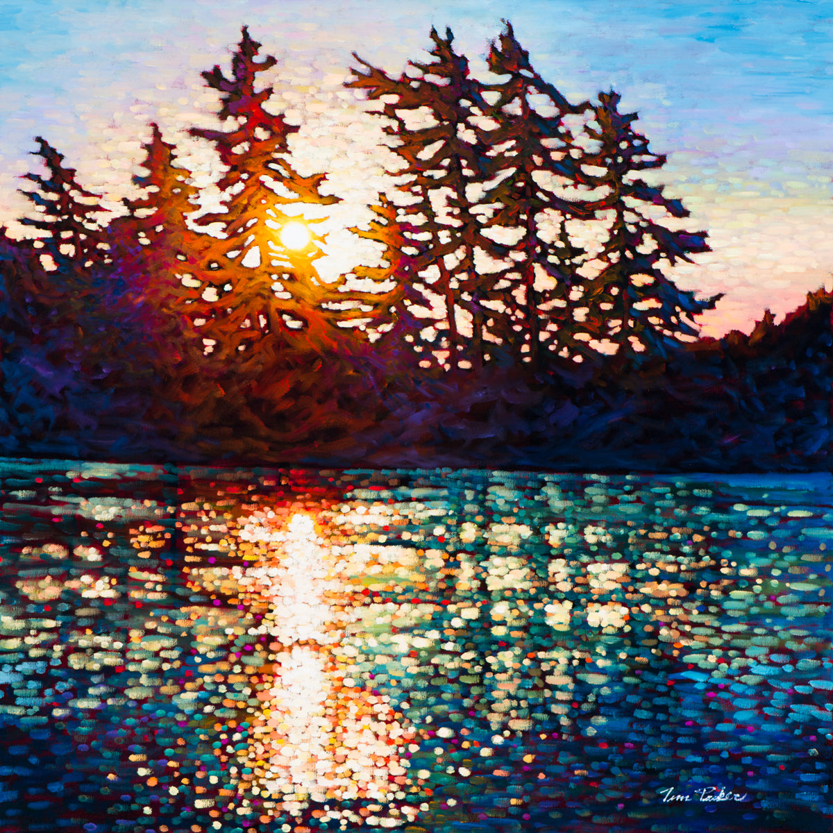 Killarney Sunrise (hand embellished print) - Tim Packer-Print-Eclipse Art Gallery