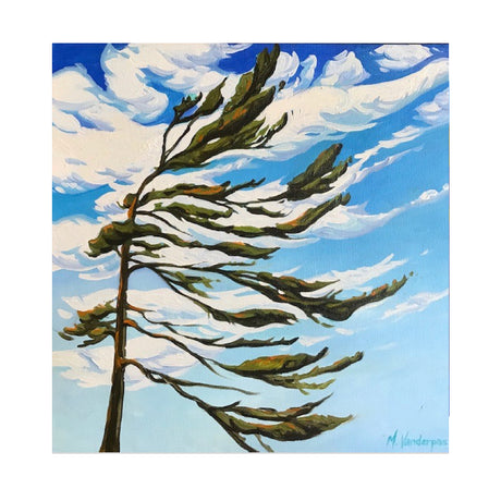 Windswept Pine I - Margarethe VanderPas-Painting-Eclipse Art Gallery