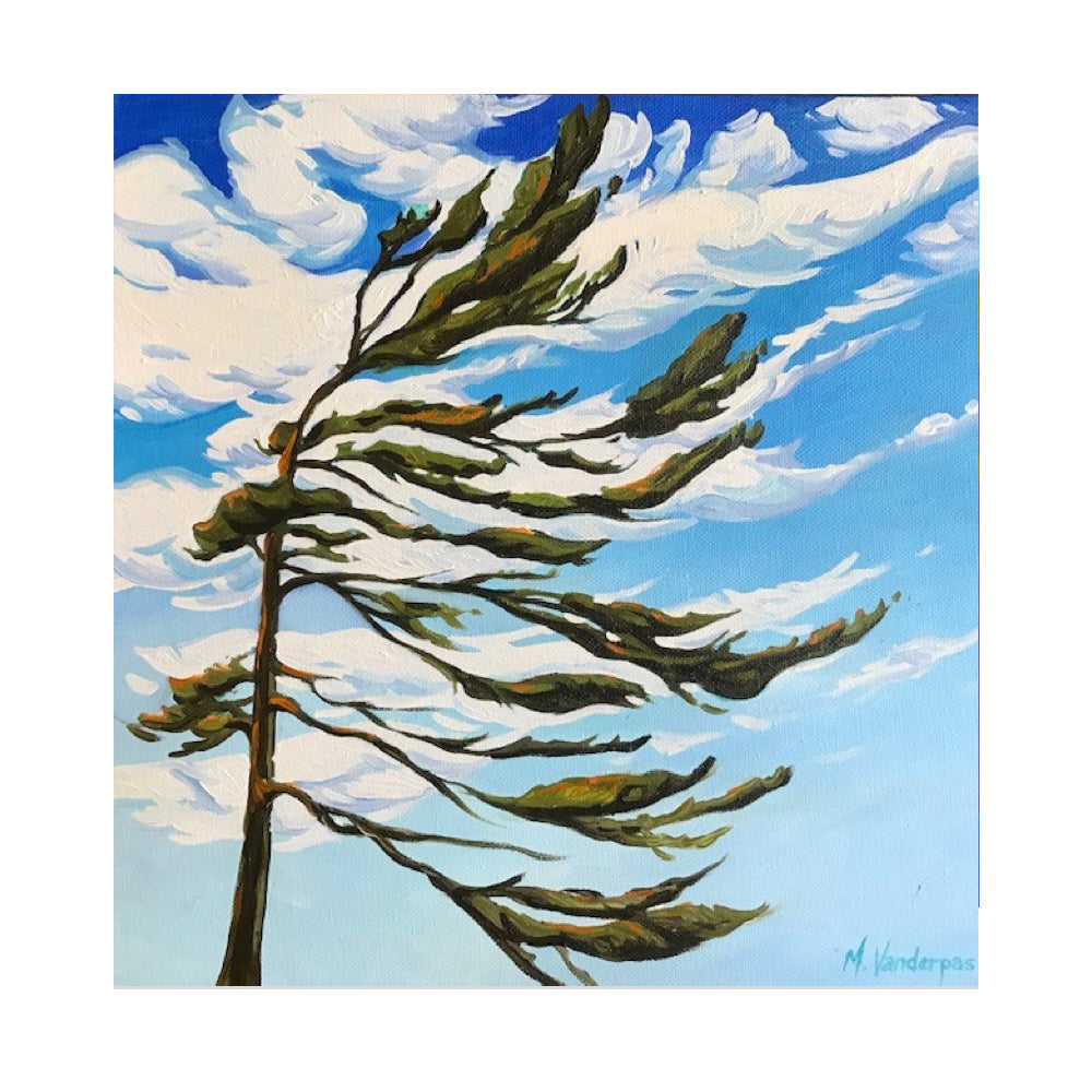 Windswept Pine I - Margarethe VanderPas-Painting-Eclipse Art Gallery